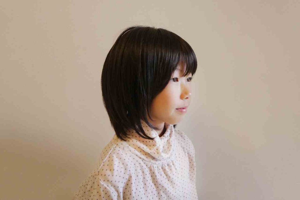 医療用ウィッグお子様用の参考写真